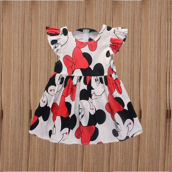 Minnie Mouse Girl Dress Disney Outfit Dress First Birthday Smash Cake Mickey - Picture 1 of 8